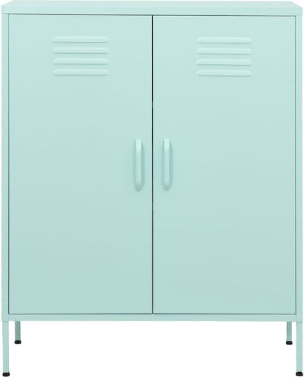 Metallisches Büroaufbewahrungsschubladenschrank Mint Grün 80x35x101,5cm