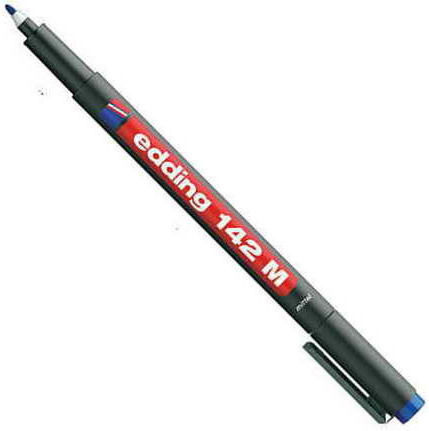 Edding 142M Μαρκαδόρος Διαφανειών Μπλε 1mm