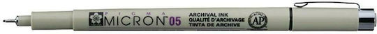 Sakura Pigma Micron 05 Μαρκαδόρος Σχεδίου Μαύρο 0.45mm