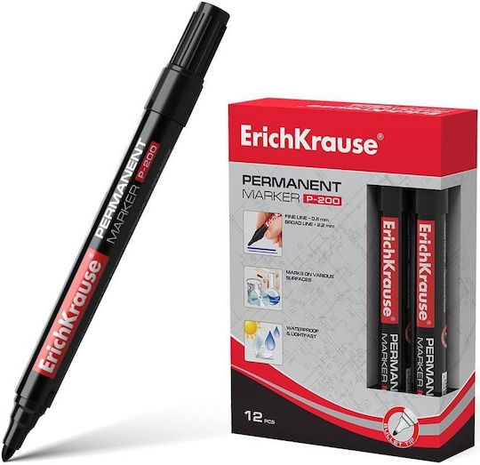 ErichKrause P-200 Перманентен Маркер 2.2мм Черен