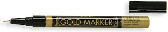 Pilot Super Color Extra Fine Ανεξίτηλος Μαρκαδόρος Χρυσός (Gold) 1mm
