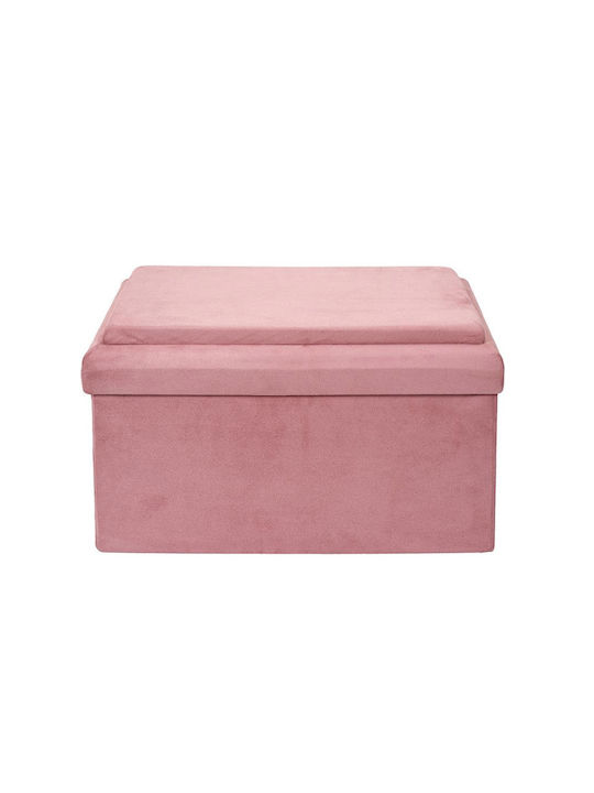 The Home Deco Factory Kids Fabric Foldable Toy Storage Box Deco Kids Pink 52x27x30cm