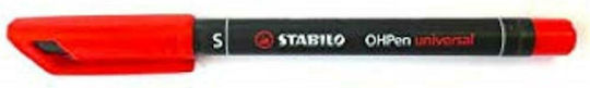 Stabilo OHPen Universal S Маркери за Прозрачни Филми 0.4мм Червен 40бр