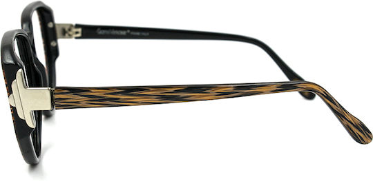 Versace Plastic Eyeglass Frame Brown Tortoise VE482 935