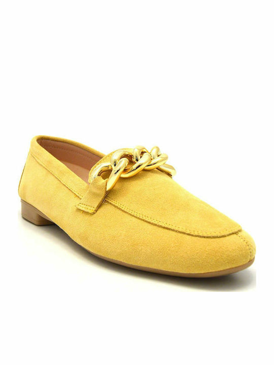 Women's Loafers in Yellow Color