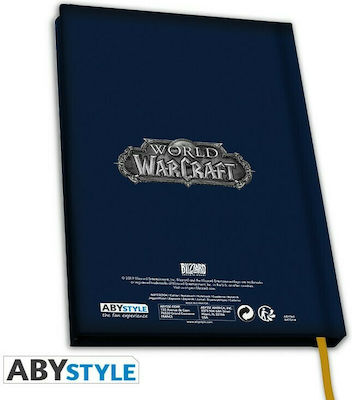 Abysse World Warcraft Notebook A5 Ruled Blue