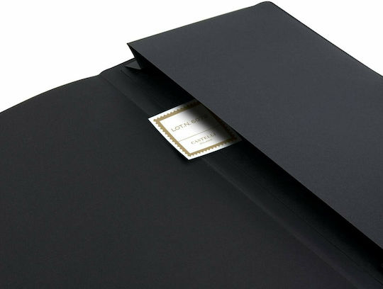 Castelli Carnet A5 Cu dungi cu Elastic Negru