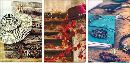 Skag Vintage Notizbuch B5 96 Blätter Geregelt mit Hartcover (Verschiedene Designs/Farben)