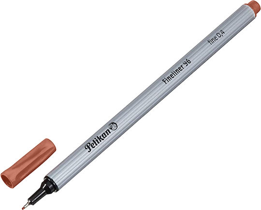 Pelikan Fineliner 96 Маркери за Рисуване 0.4мм Кафяв 10бр