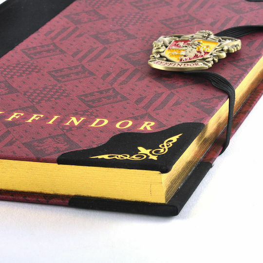 The Noble Collection Notebook A5 Ruled Red