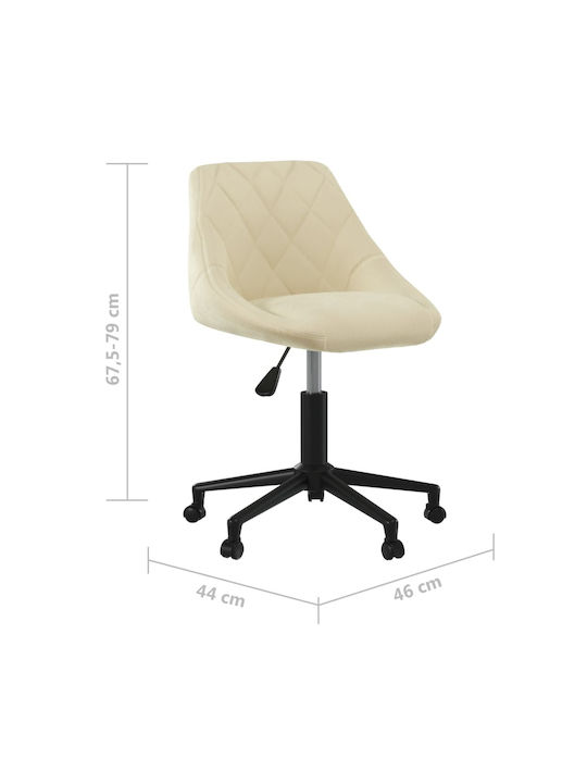 Scaun de Birou Cremă vidaXL