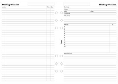 Filofax Заместителни Пълнители A5 На райета Бял