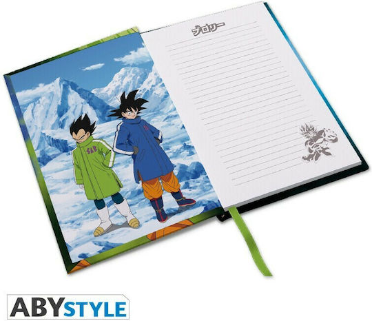 Abysse Broly Vs Goku and Vegeta Σημειωματάριο A5 90 Φύλλων Ριγέ με Σκληρό Εξώφυλλο Πολύχρωμο