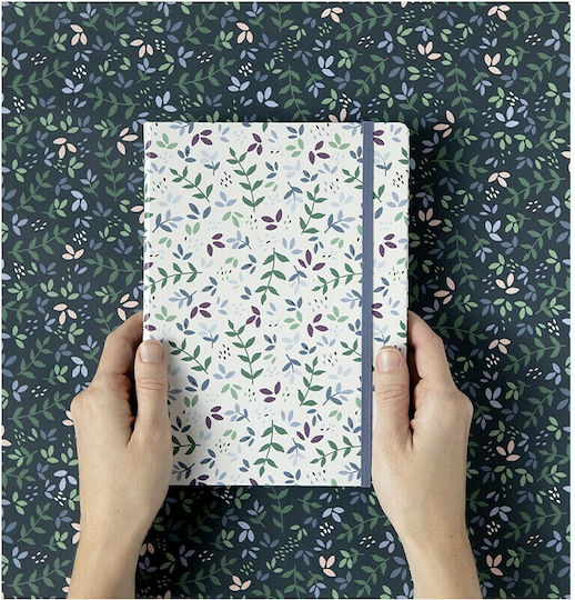 Filofax Carnet A5 Cu dungi cu Elastic Violet