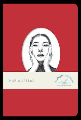 Fagotto Maria Callas Notebook Ruled Red