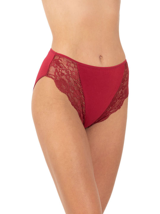 Γυναικεία Slip 2Pack με Δαντέλα Bordeaux/Blue
