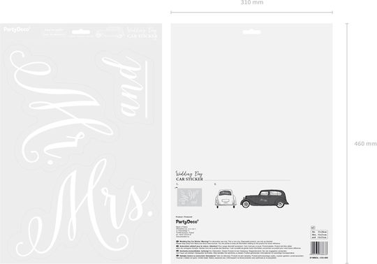 PartyDeco Mr. & Mrs