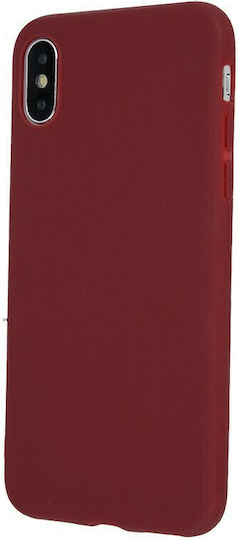 Matt Umschlag Rückseite Silikon 1.2mm Burgundy (Realme C21)