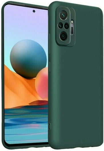Erbord Umschlag Rückseite Silikon Grün (Redmi Note 10 Pro)
