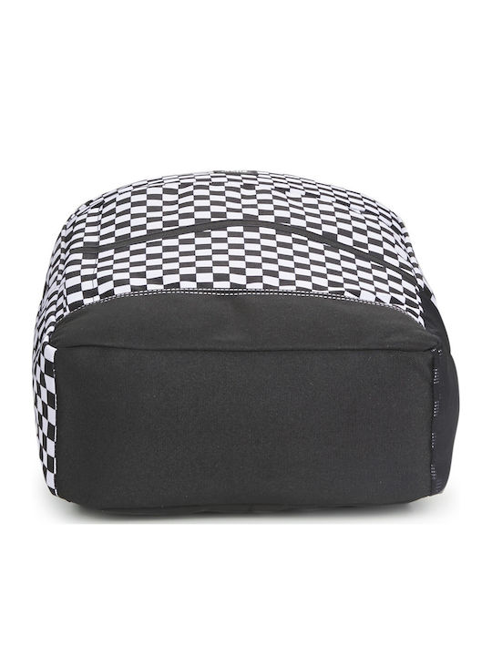 Vans Skool Black White Checkerboard Σχολική Τσάντα Πλάτης Γυμνασίου - Λυκείου Μαύρη 22lt