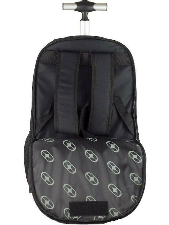 No Fear School Bag Trolley Elementary, Elementary Black with Water Bottle Holder 30Liters