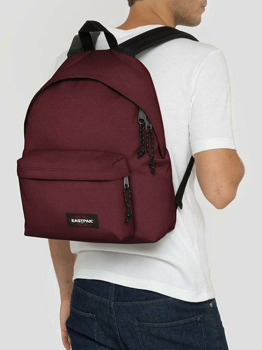 Eastpak Padded Pak'r School Backpack Junior High-High School Burgundy 24 Litre