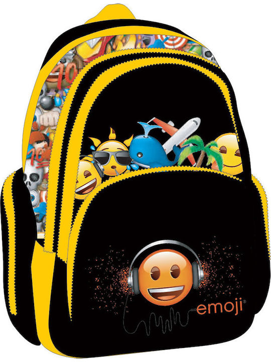 Paxos Emoji Funny Friends Σχολική Τσάντα Πλάτης Δημοτικού Πολύχρωμη