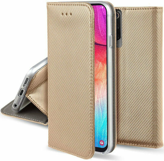 Forcell Smart Magnet Book Δερματίνης Χρυσό (Huawei P40 Lite)