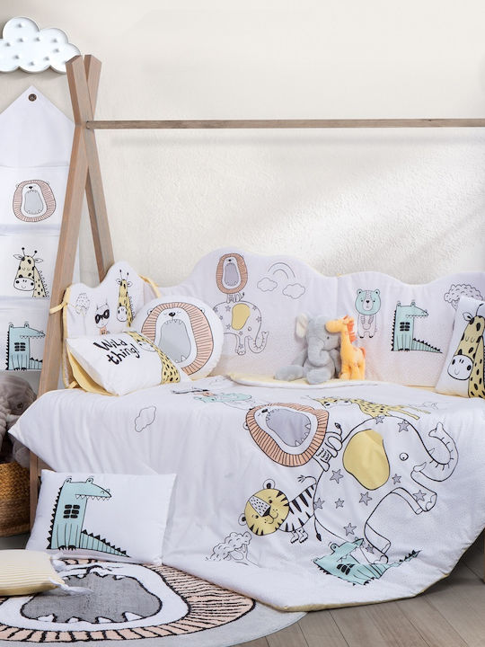Nef-Nef Homeware Παιδικό Διακοσμητικό Μαξιλάρι Wild Thing White 45x30εκ.