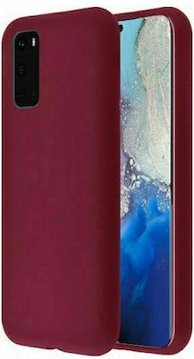 Silicone Back Cover Burgundy (Redmi Note 10 5G / Poco M3 Pro)