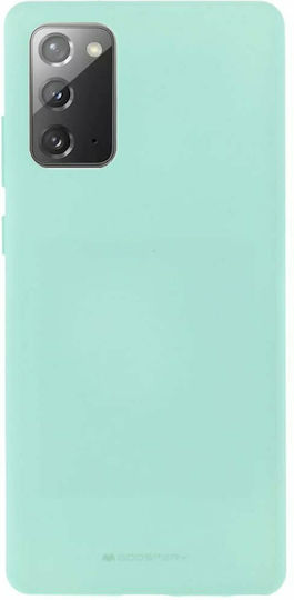 Mercury Soft Feeling Back Cover Silicone Durable Mint (Galaxy Note 20)