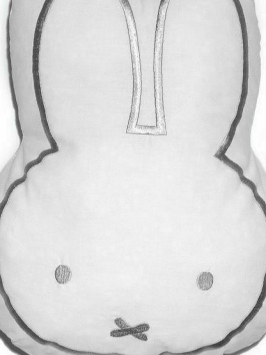 Baby Oliver Kids Throw Pillow Miffy 25x35cm Gray