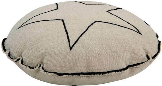 Lorena Canals Rotund Pernă decorativă pentru copii Star Bej D40buc