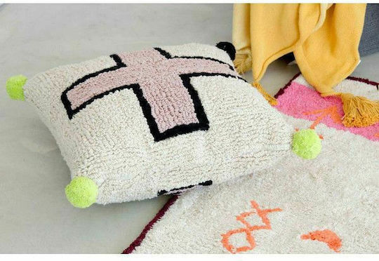 Lorena Canals Kinder Wurfkissen Cross Beige 37x50cm
