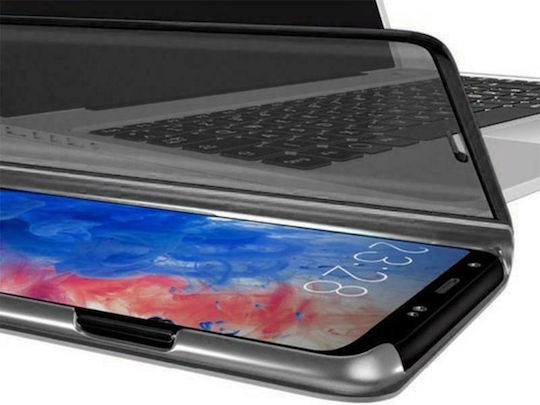 Hurtel Clear View Book Πλαστικό Μαύρο (Redmi Note 9T)