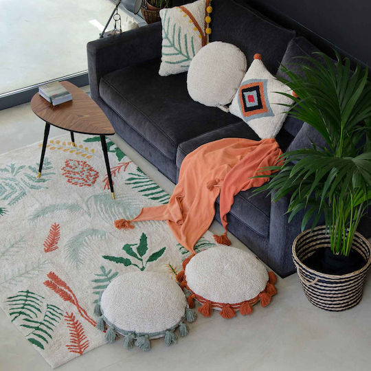 Lorena Canals Rotund Pernă decorativă pentru copii Circle Alb Terracota Roșu D50buc
