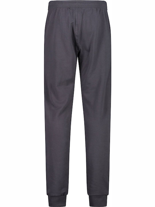 CMP Men's Sweatpants with Rubber Gray