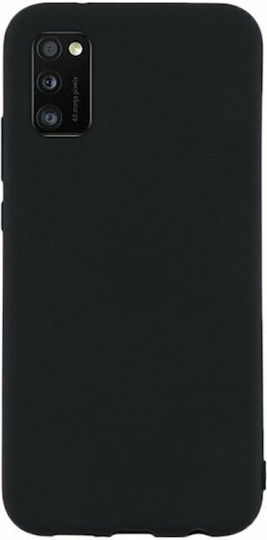 Matte Umschlag Rückseite Silikon 1.2mm Schwarz (Galaxy A02s)