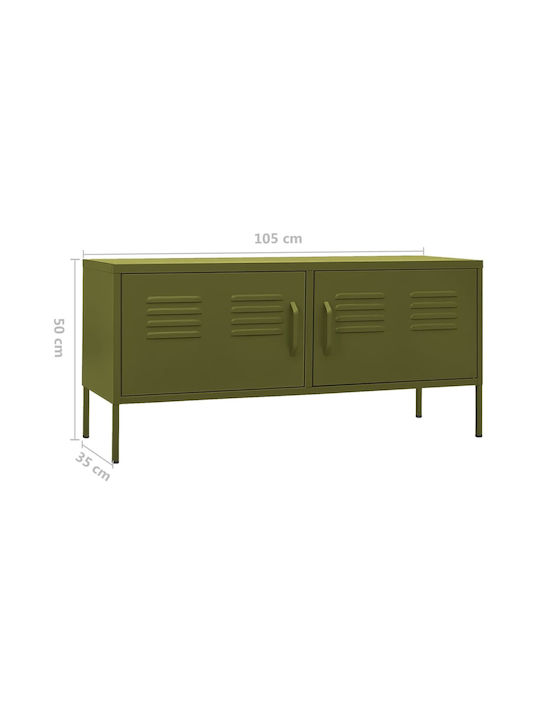 TV-Ständer Aus Metall Lindgrün M105xP35xH101.5cm