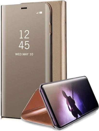 Clear View Book Plastic Gold (Galaxy A51)