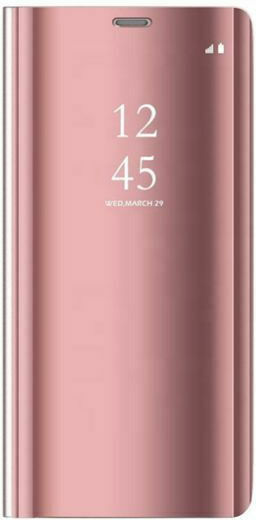 Hurtel Clear View Buchen Sie Kunststoff Rose Gold (Galaxy S7 Edge)
