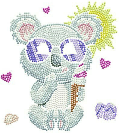 Diamond Dotz Diamond Painting Kit cu Ramă Crema Koala DBX.040