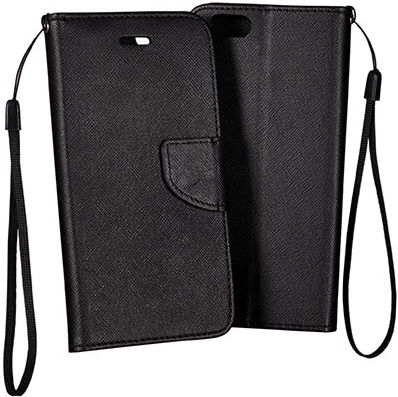 Plus Brieftasche Synthetisches Leder Schwarz (Galaxy S8+)