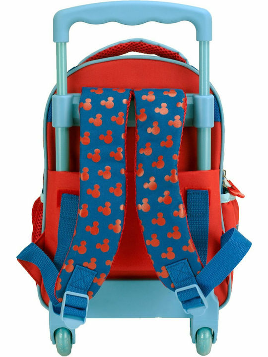 Gim Mickey Schulranzen Trolley Kindergarten Blau mit Flaschenhalter 12Liter