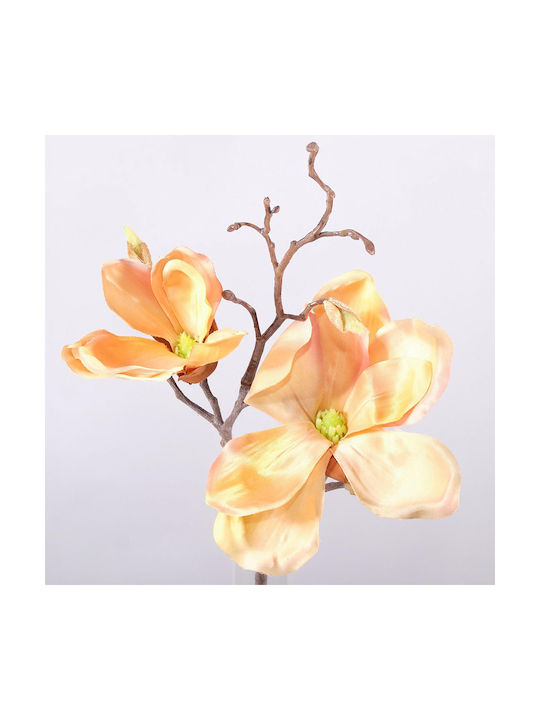 Künstlicher dekorativer Zweig Magnolie Orange 50cm Supergreens