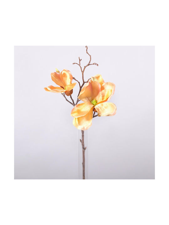 Künstlicher Dekorativer Zweig Magnolie Orange 50cm 1Stück