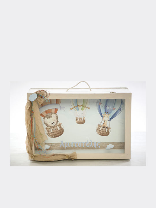 Bellissimo Flying Animals Baptism Set with Hot Air Balloon Subject