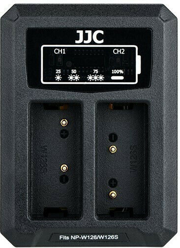 JJC Double Battery Charger Compatible with Fujifilm for Fujifilm NP-W126/NP-W126S