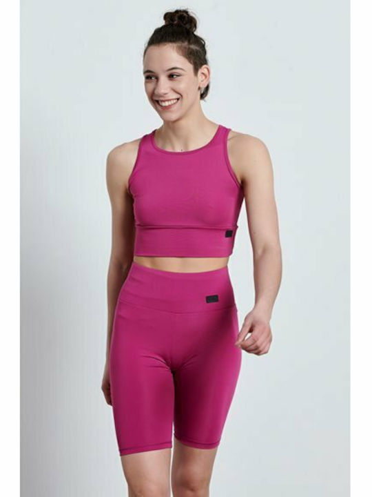 Women's Sports Bra without Padding Fuchsia