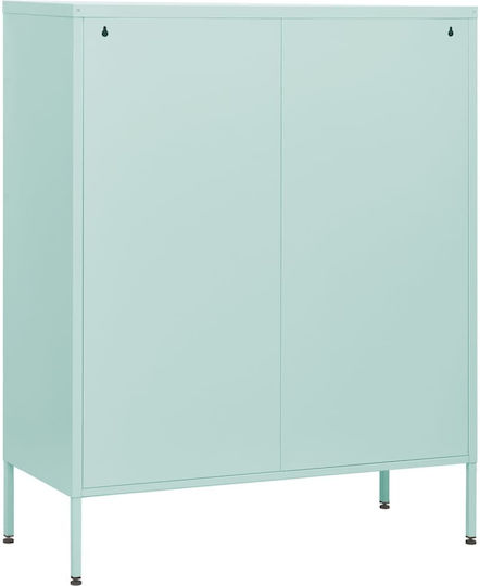 vidaXL Office Storage Drawer Metal Mint 80x35x101.5cm